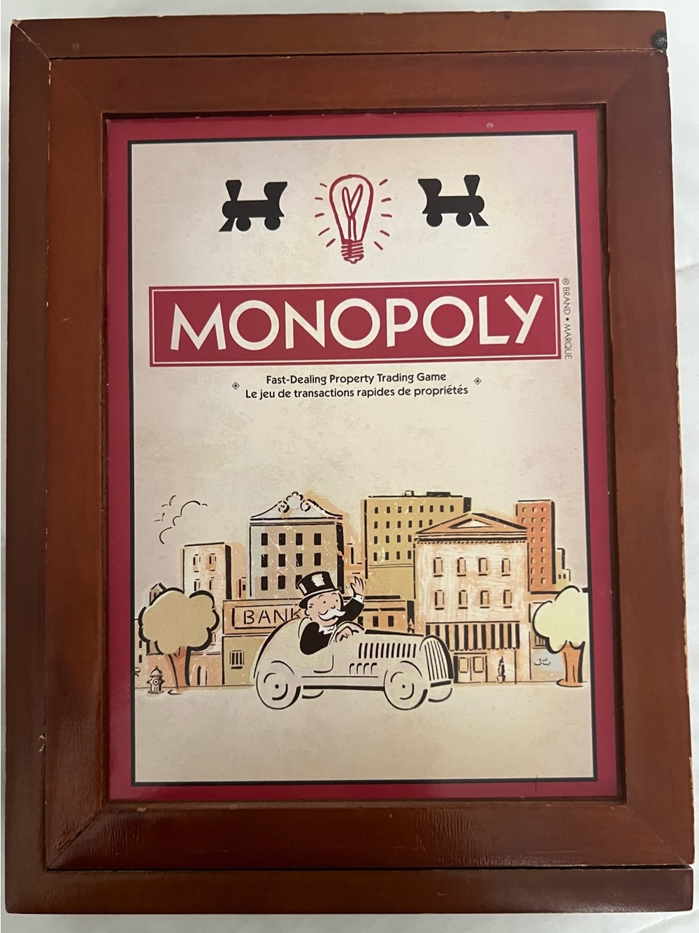 Monopoly Vintage Game Collection Classic Board Game Wooden Box